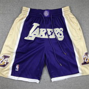 Kobe Bryant Los Angeles Lakers Hardwood Classic 1996-2016 Hall Of Fame Purple Shorts