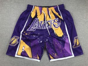 Los Angeles Lakers Shorts Hardwood Classics Hyper Hoops