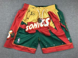 Seattle Supersonic Shorts Hardwood Classics Hyper Hoops