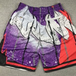 Toronto Raptors Shorts Hardwood Classics Hyper Hoops - back