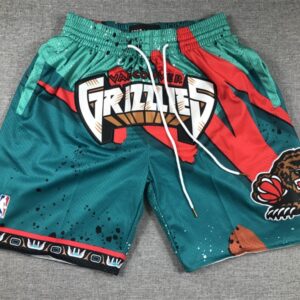 Vancouver Grizzlies Shorts Hardwood Classics 1998 Hyper Hoops - Turquoise