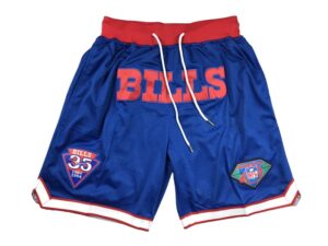Buffalo Bills ROyal 35th Anniversary Just Don Throwback Shorts