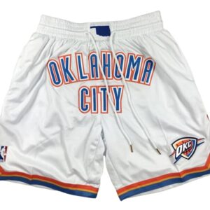 Oklahoma City Thunder White Swingman Shorts - Mens