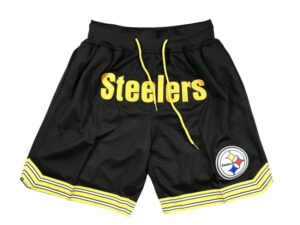 Pittsburgh Steelers Black Just Don Championship Shorts