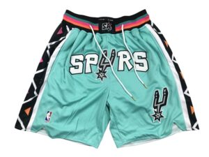 San Antonio Spurs Teal Shorts