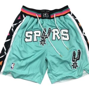 San Antonio Spurs Teal Shorts