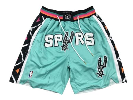 San Antonio Spurs Teal Shorts