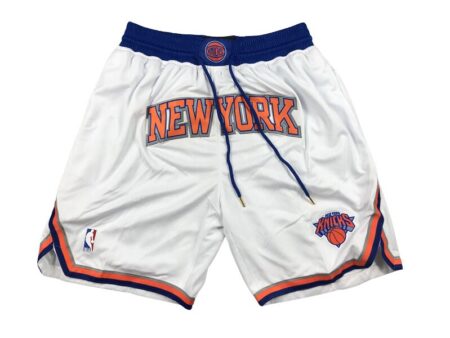 Men's New York Knicks Nike White Association Edition Swingman Shorts