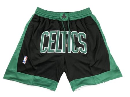 Boston Celtics Black Statement Shorts