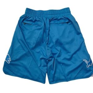 Detroit Lions Blue Shorts back