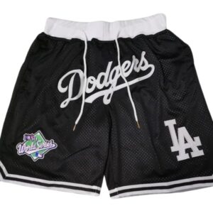 Los Angeles Dodger Black 1989 World Series Shorts