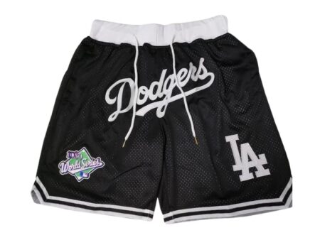 Los Angeles Dodger Black 1989 World Series Shorts