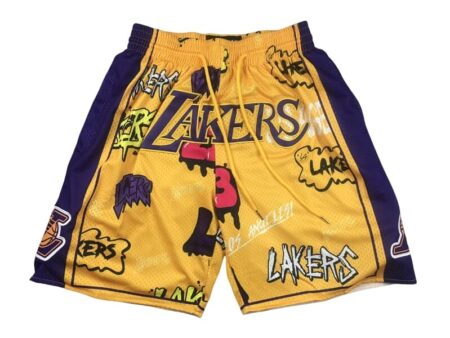 Los Angeles Lakers Slap Sticker Swingman Shorts