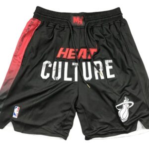 Miami Heat Black City Edition Shorts 23