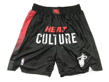 Miami Heat Black City Edition Shorts 23