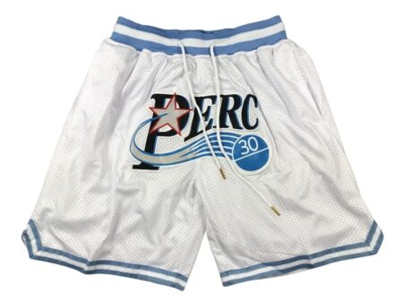 Perc O'Cet #30 Basketball Shorts White