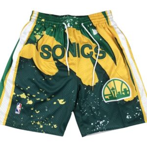 Seattle Supersonic Green Shorts Hardwood Classics Hyper Hoops