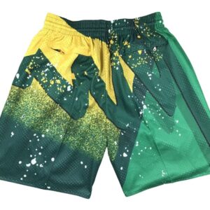 Seattle Supersonic Green Shorts Hardwood Classics Hyper Hoops back