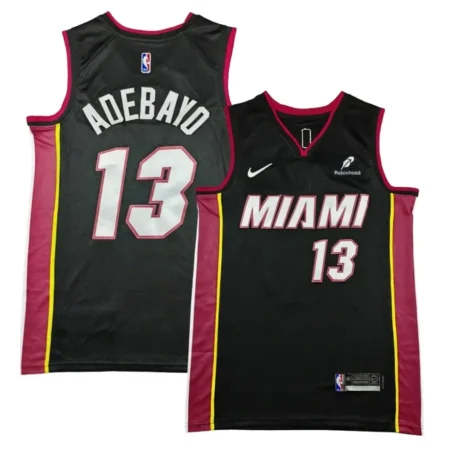 Bam Adebayo Miami Heat Black Icon Jersey