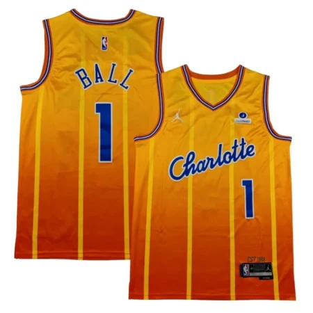 Charlotte Hornets 2025_26 City Edition Jersey - Gold - LaMelo Ball