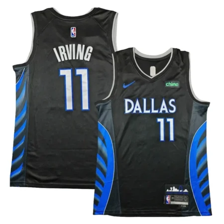Dallas Mavericks 2025_26 City Edition Jersey - Black - Kyrie Irving
