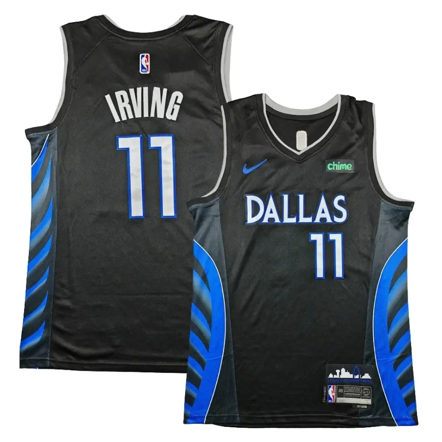 Dallas Mavericks 2025_26 City Edition Jersey - Black - Kyrie Irving