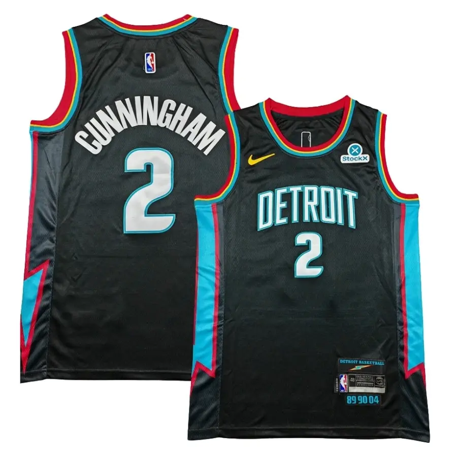 Detroit Pistons 2025_26 City Edition Swingman Jersey - Black - Cade Cunningham