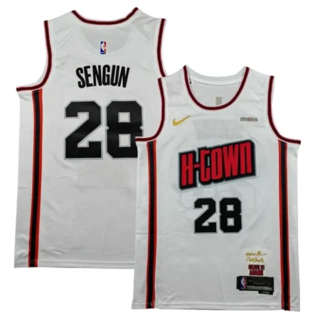 Houston Rockets 2025 City Edition Swingman Jersey - White - Alperen Sengun
