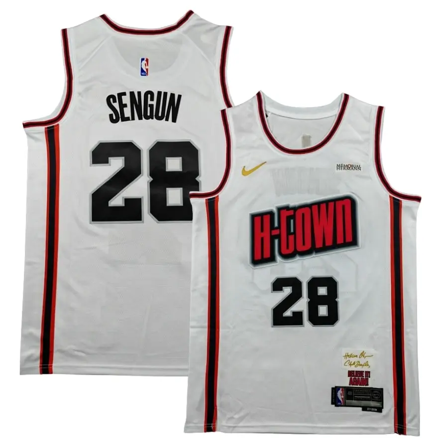 Houston Rockets 2025 City Edition Swingman Jersey - White - Alperen Sengun