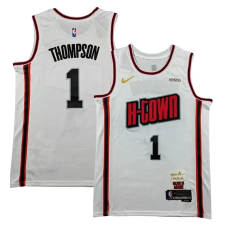 Houston Rockets 2025 City Edition Swingman Jersey - White - Amen Thompson