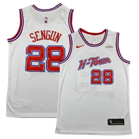 Houston Rockets 2025_26 City Edition Swingman Jersey - White - Alperen Sengun
