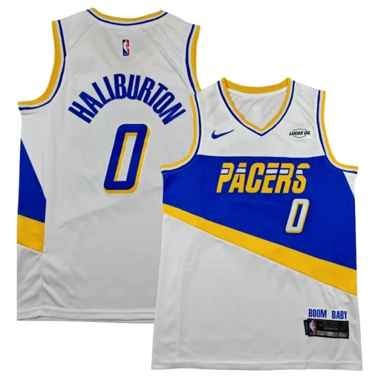 Indiana Pacers 2025_26 City Edition Swingman Jersey - White - Tyrese Haliburton
