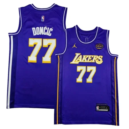 Los Angeles Lakers Statement Edition Swingman Jersey - Purple - Luka Doncic