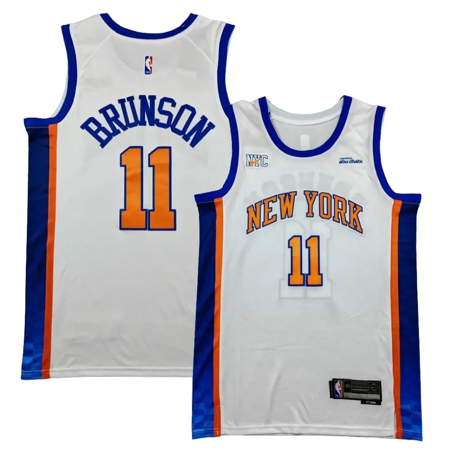 New York Knicks 2025_26 City Edition Swingman Jersey - White - Jalen Brunson