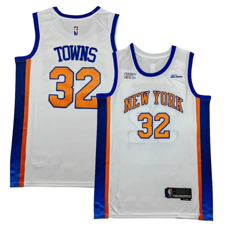 New York Knicks 2025_26 City Edition Swingman Jersey - White - Karl-Anthony Towns