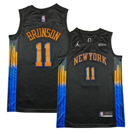 New York Knicks Statement Edition Jersey - Black - Jalen Brunson