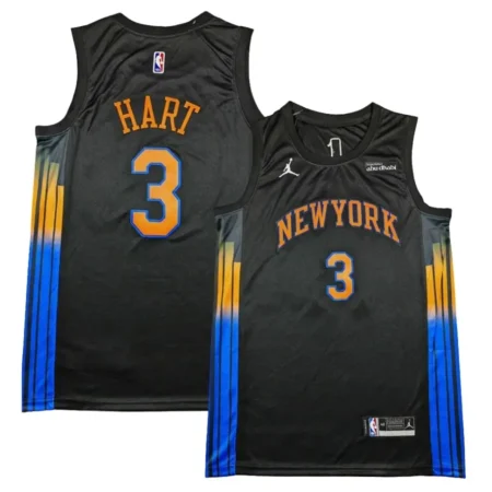 New York Knicks Statement Edition Jersey - Black - Josh Hart