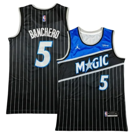 Orlando Magic Statement Edition Jersey - Black - Paolo Banchero