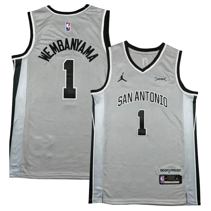 San Antonio Spurs Statement Edition Jersey - Grey - Victor Wembanyama
