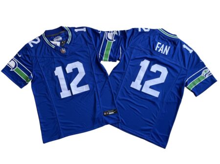 12th Fan Seahawks Jaxon Royal Alternate Vapor Limited Jersey Stitched