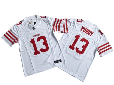 Brock Purdy 13 49ers Vapor Limited Jersey Stitched – White
