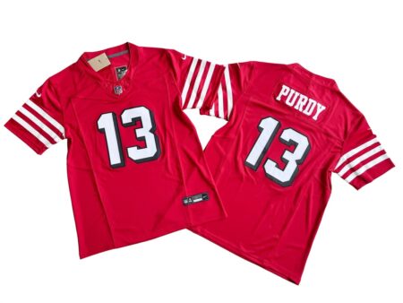 Brock Purdy 49ers Scarlet Alternate Vapor Limited Jersey Stitched