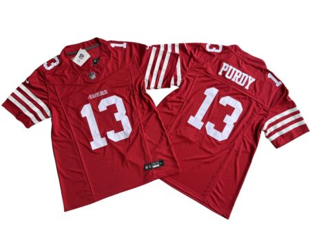 Brock Purdy 49ers Scarlet Vapor Limited Jersey Stitched