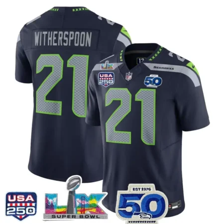 Devon-Witherspoon-Seahawks-Navy-Bowl-LX-50th-USA-250-Patch-Limited-Jersey-Stitched