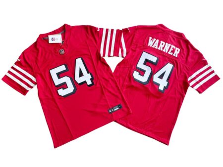 Fred Warner 49ers Scarlet Alternate Vapor Limited Jersey Stitched