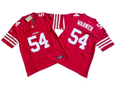 Fred Warner 49ers Scarlet Vapor Limited Jersey Stitched