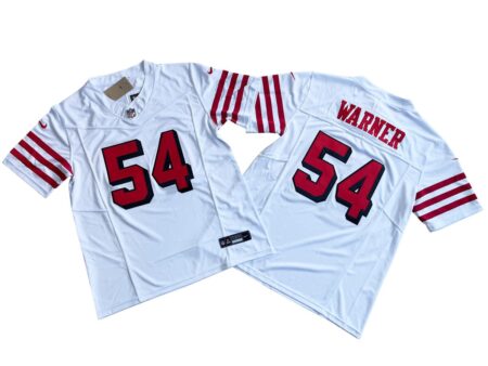 Fred Warner 49ers White Alternate Vapor Limited Jersey Stitched