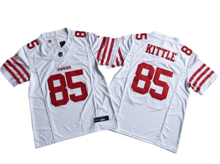 George Kittle 85 49ers Vapor Limited Jersey Stitched – White