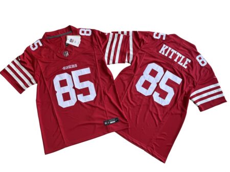 George Kittle 49ers Scarlet Vapor Limited Jersey Stitched