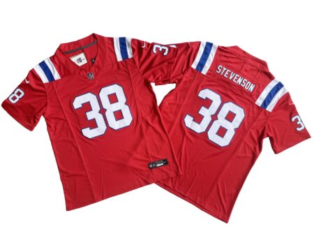 Rhamondre Stevenson Patriots Red Alternate Limited Jersey Stitched